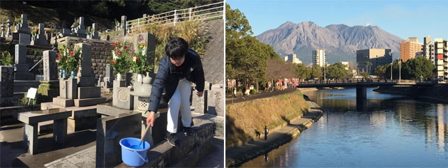 鹿児島で墓参り